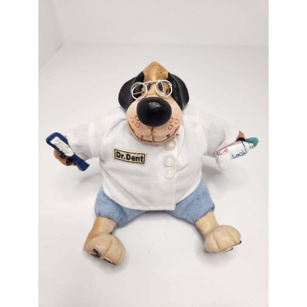 Russ Dog Dentist Doll-Soft Body Resin Head‎ and Paws. 5.5"